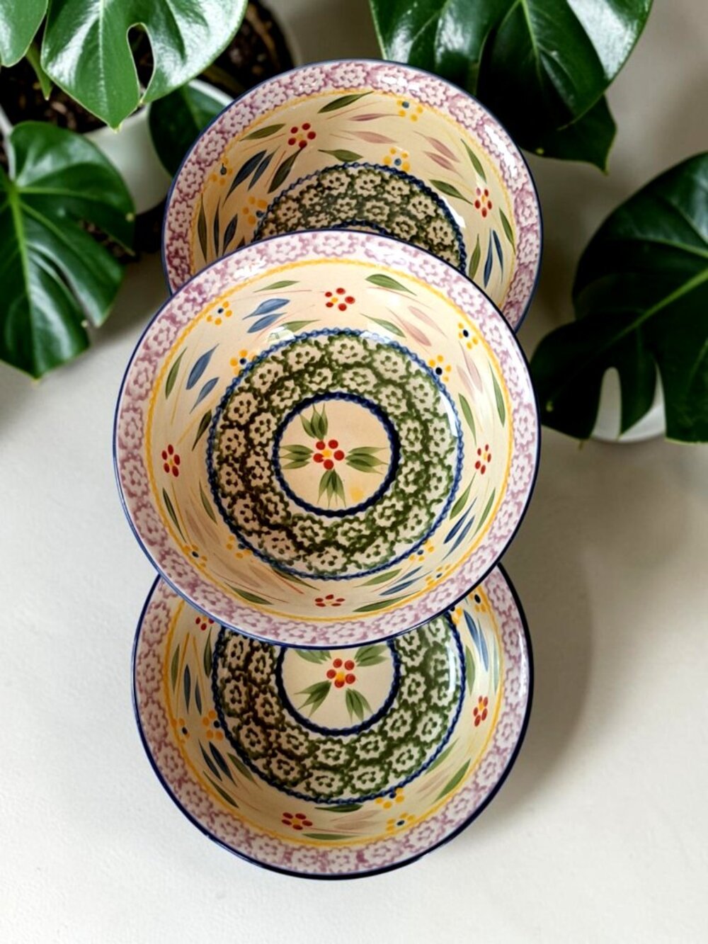 Temp-Tations Old World Soup Cereal Bowl Floral Cottagecore 7.5" Set of Three